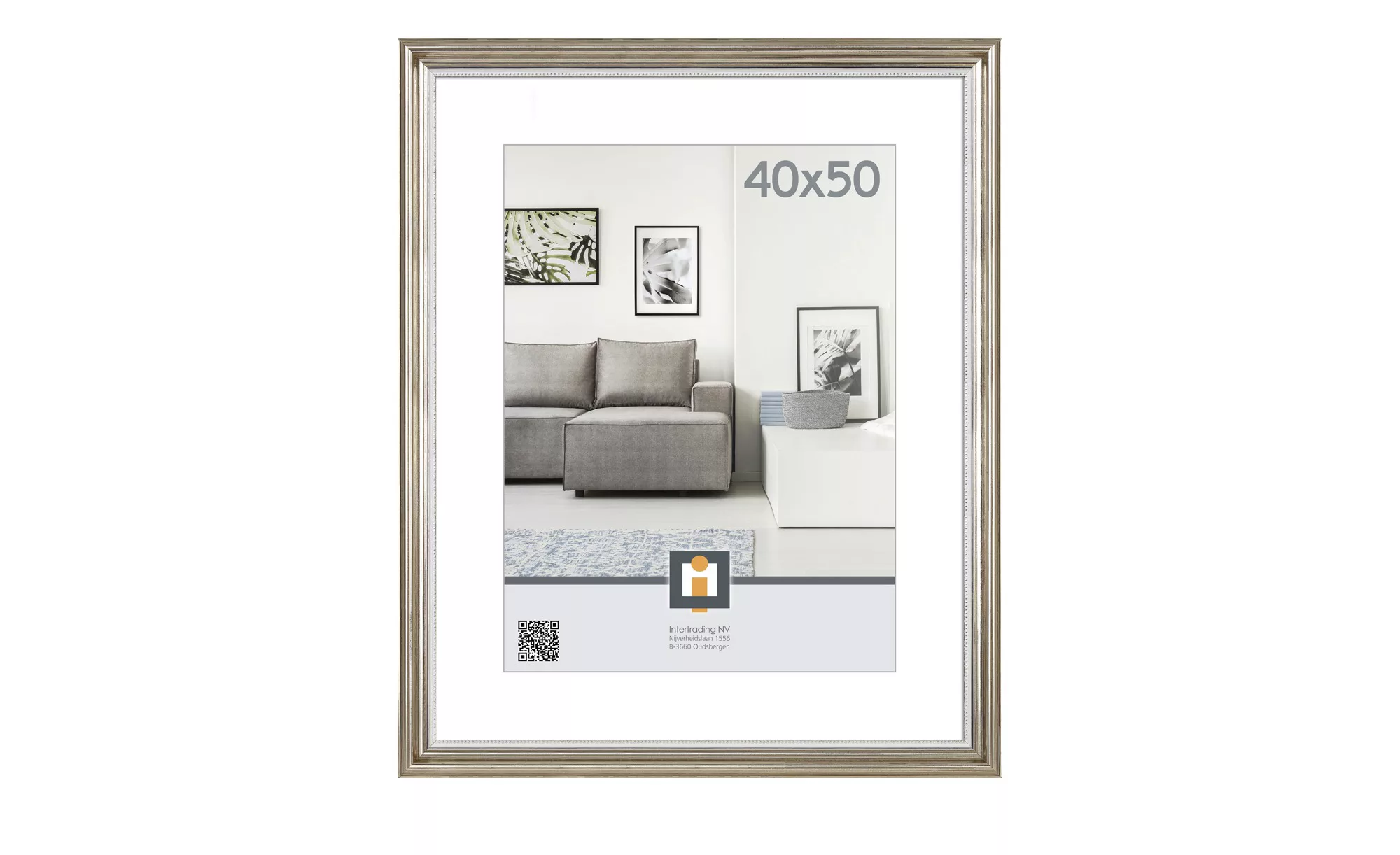 Kunststoffbilderrahmen 40x50 cm  Ponza - beige - 45 cm - 55 cm - 2 cm - Sco günstig online kaufen
