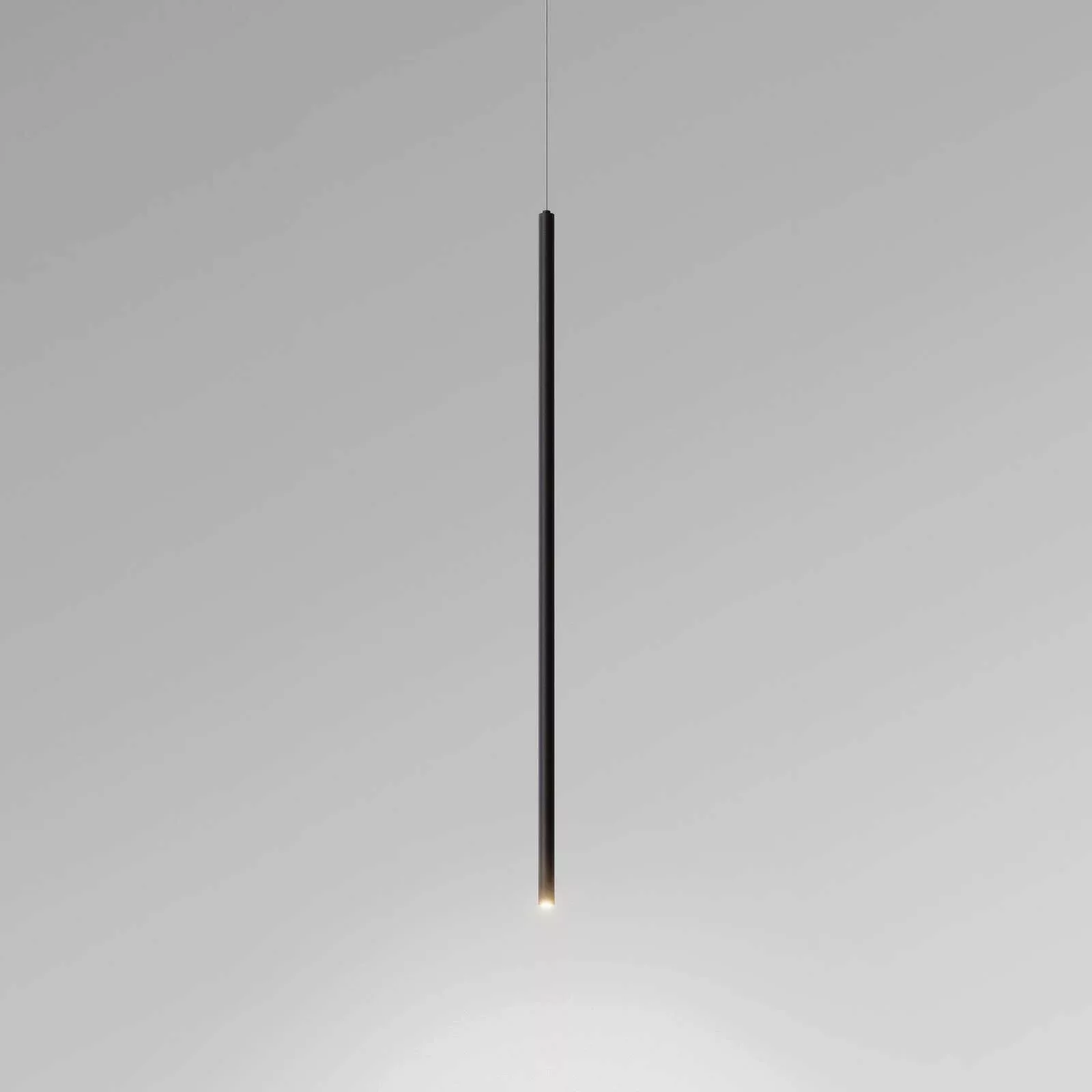 Egger LED-Hängelampe Spago 60 T, schwarz, Ø 1,4 cm Aluminium günstig online kaufen