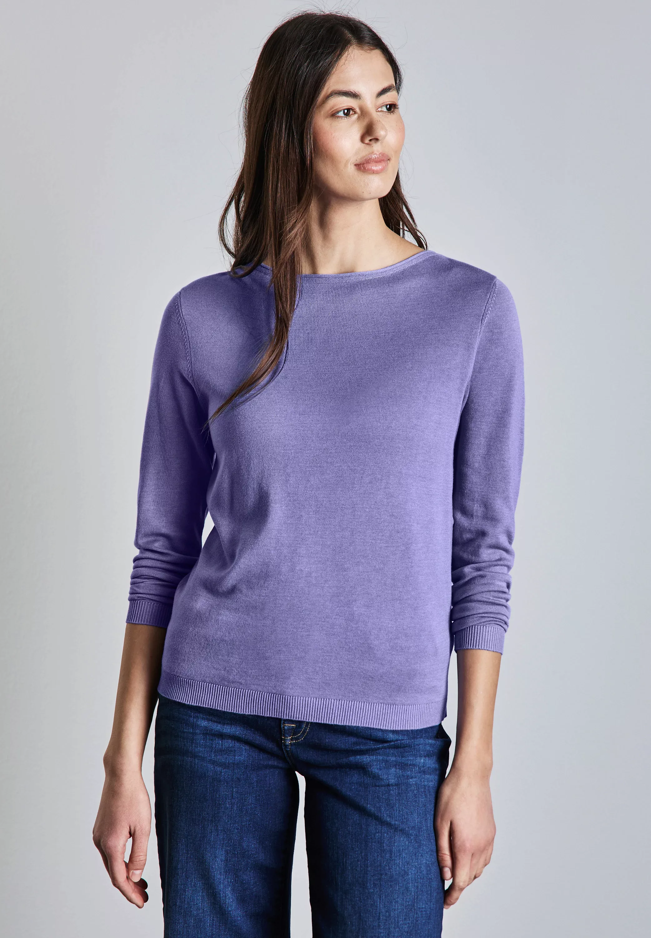 STREET ONE Strickpullover, mit U-Boot-Ausschnitt günstig online kaufen