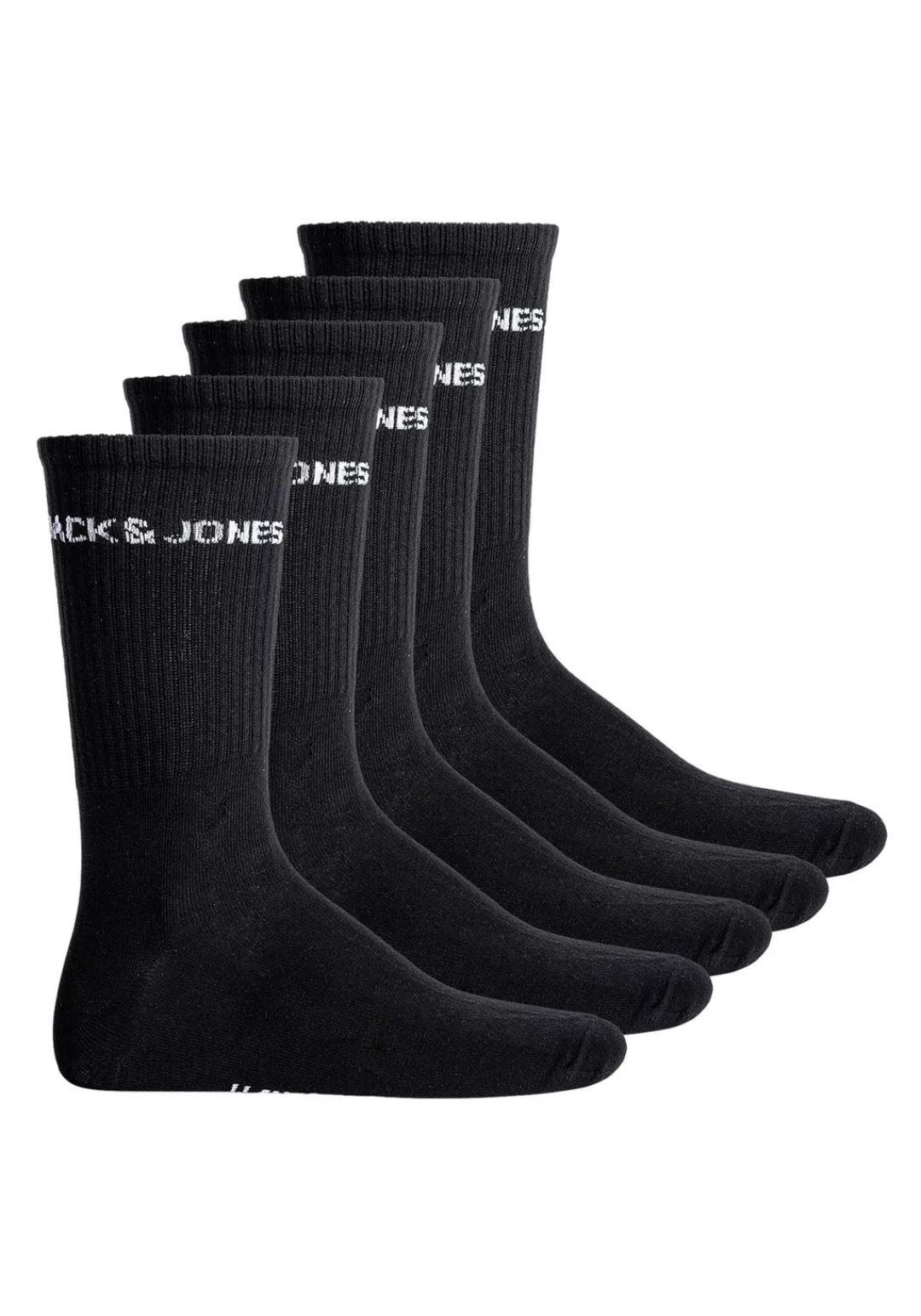 Jack & Jones Tennissocken "JACBASIC LOGO TENNIS SOCK 5 PACK NOOS", (Packung günstig online kaufen