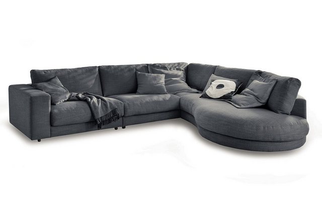 daslagerhaus living Big-Sofa Ecksofa Downtown Stoff günstig online kaufen