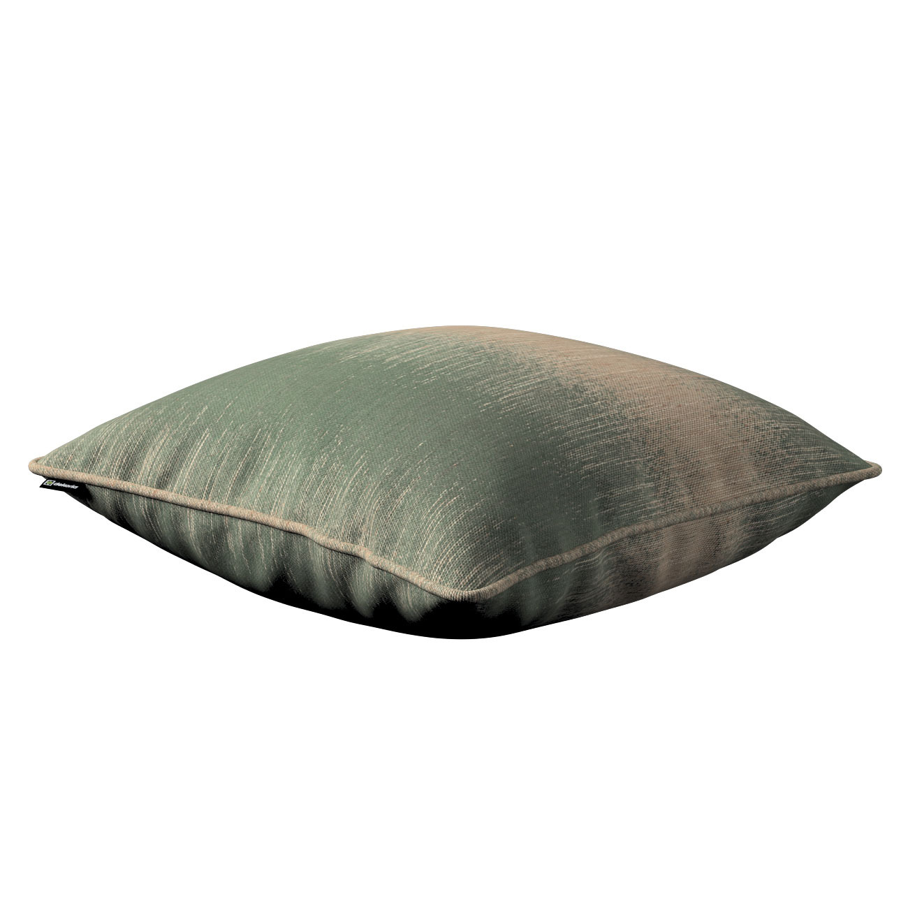 Kissenhülle Gabi mit Paspel, grün-beige, 60 x 60 cm, Living (105-62) günstig online kaufen