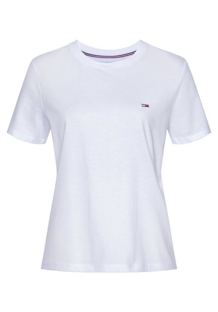 Tommy Jeans Rundhalsshirt TJW REGULAR JERSEY C NECK mitTommy Jeans Logo-Fla günstig online kaufen