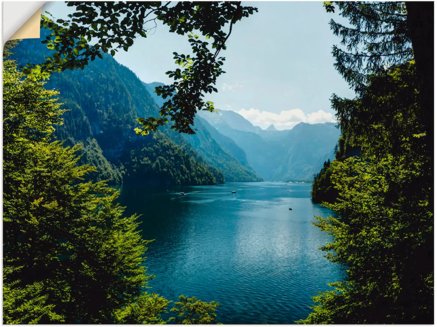 Artland Wandbild "Malerwinkel Königssee- Alpen", Berge, (1 St.), als Leinwa günstig online kaufen