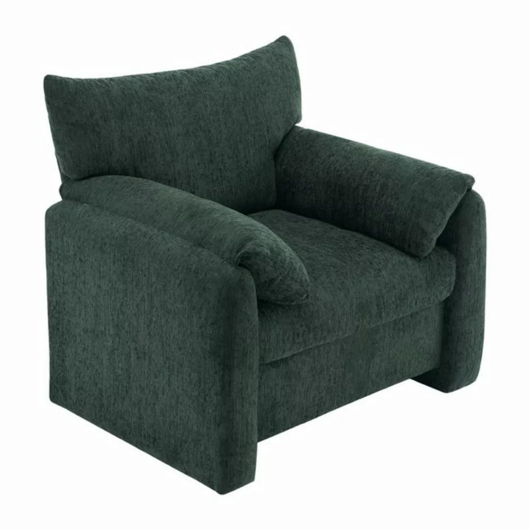 Gotagee Sofa Chenille-Stoff Sessel Dekorativer Stuhl Einzelsofa Freizeitstu günstig online kaufen