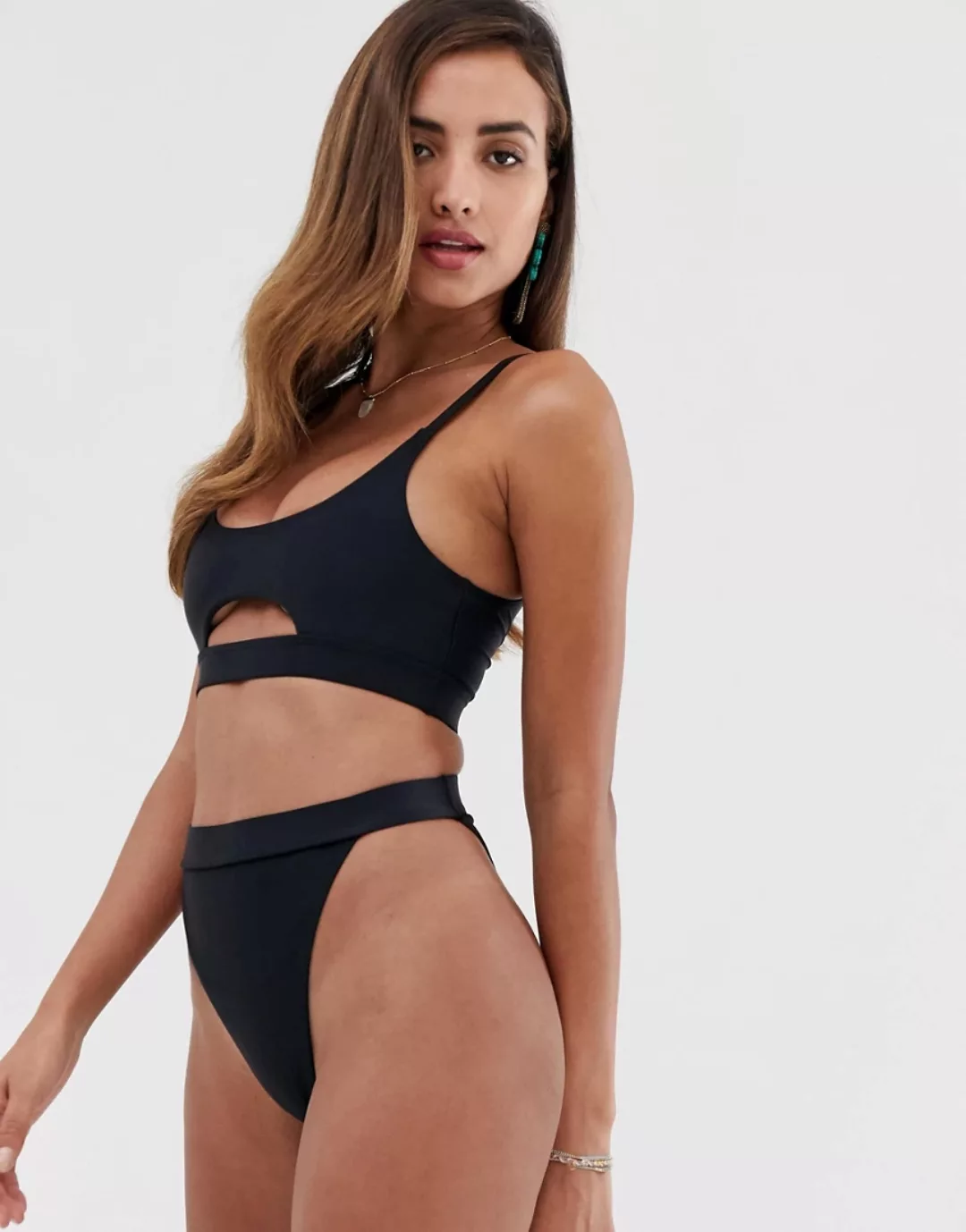 South Beach – Mix-and-Match – Bikinihose aus recyceltem Material mit hoher günstig online kaufen
