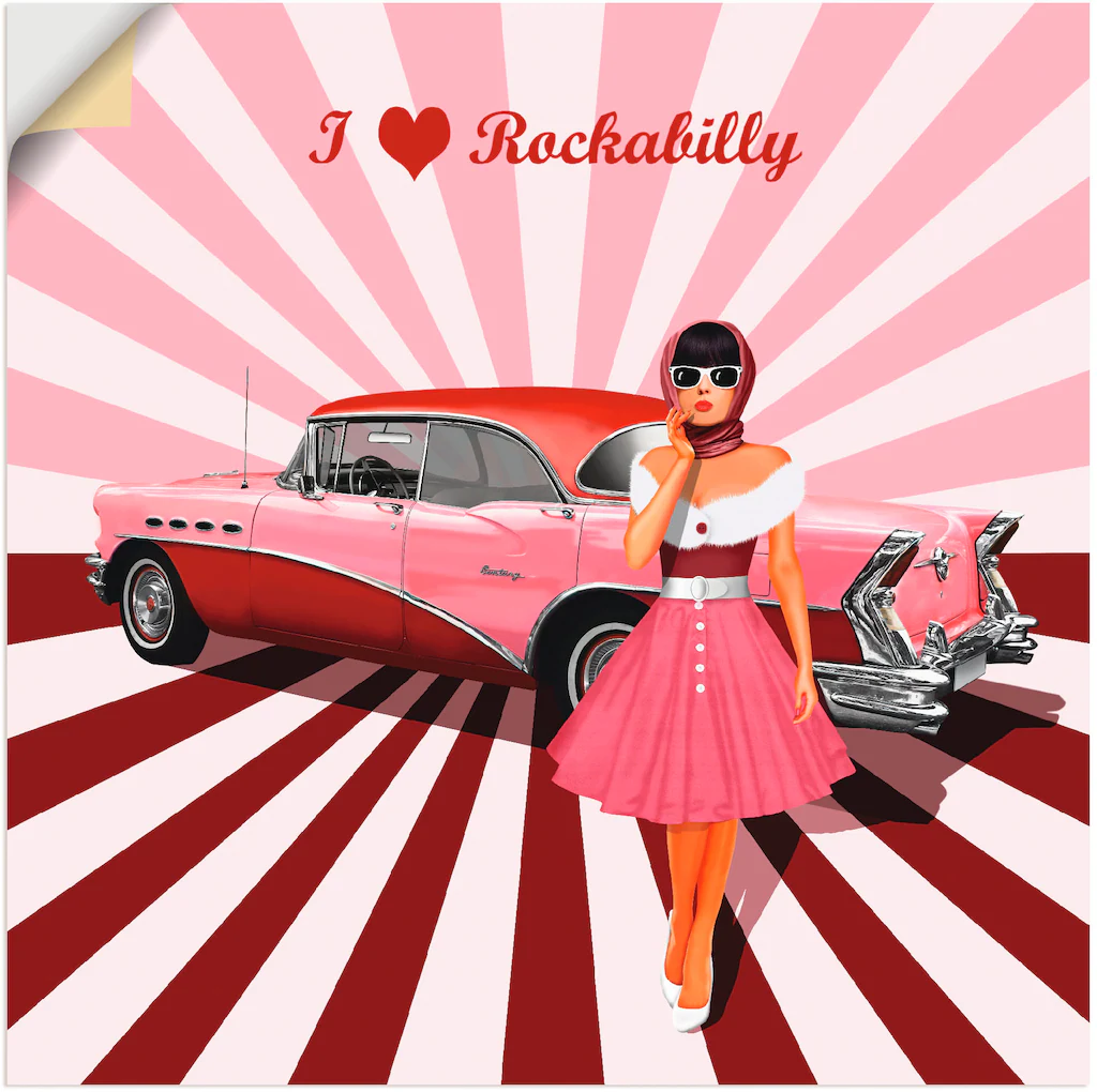 Artland Wandbild "Ich liebe Rockabilly", Ausstellungsplakate, (1 St.), als günstig online kaufen