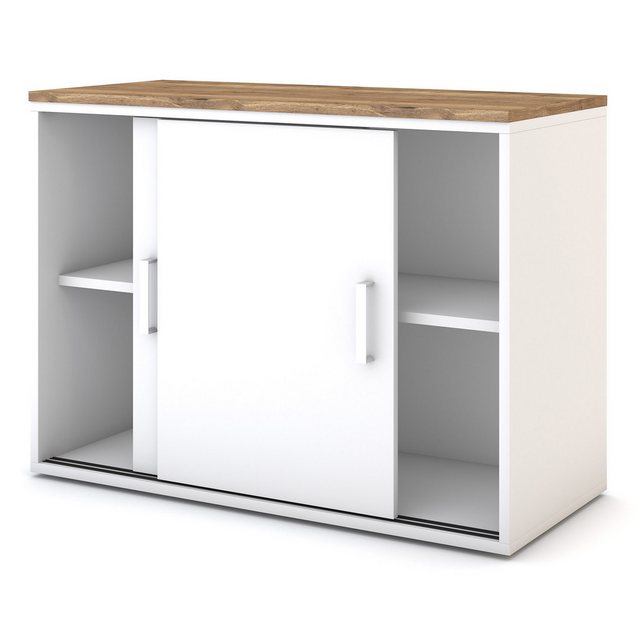 ASSMANN Büromöbel Aktenschrank Allvia mit Griff 100x44x72cm Holz Blauer Eng günstig online kaufen