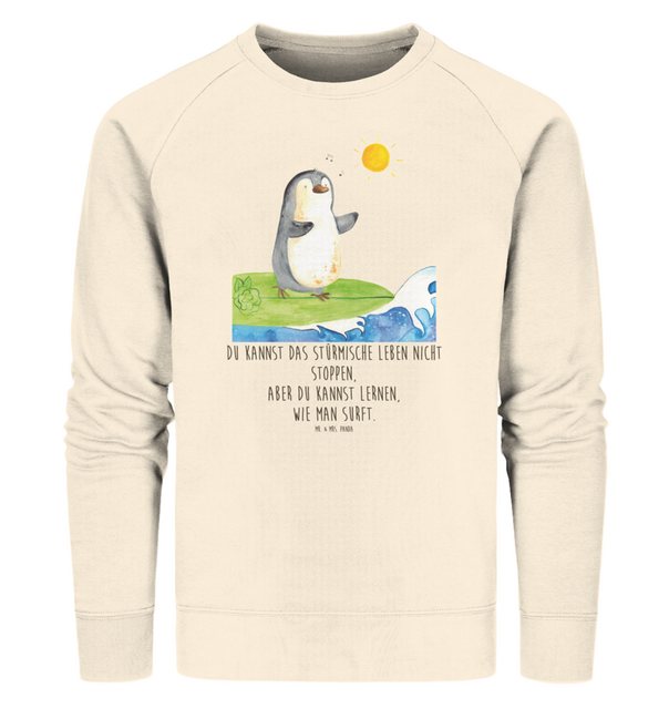 Mr. & Mrs. Panda Longpullover Größe XXL Pinguin Surfer - Natural Raw - Gesc günstig online kaufen