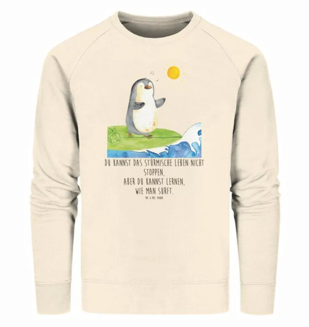 Mr. & Mrs. Panda Longpullover Größe XS Pinguin Surfer - Natural Raw - Gesch günstig online kaufen