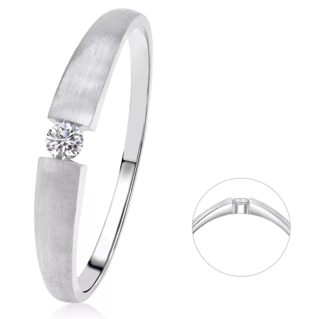 ONE ELEMENT Diamantring "0,07 ct Diamant Brillant Ring aus 585 Weißgold", D günstig online kaufen