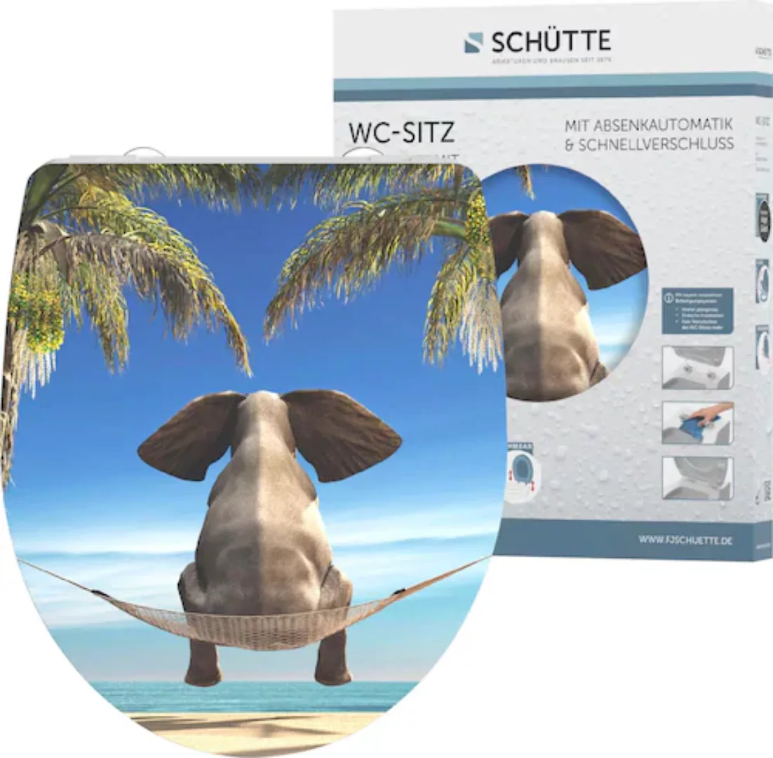 Schütte WC-Sitz "Happy Elephant", Duroplast, mit Absenkautomatik und Schnel günstig online kaufen