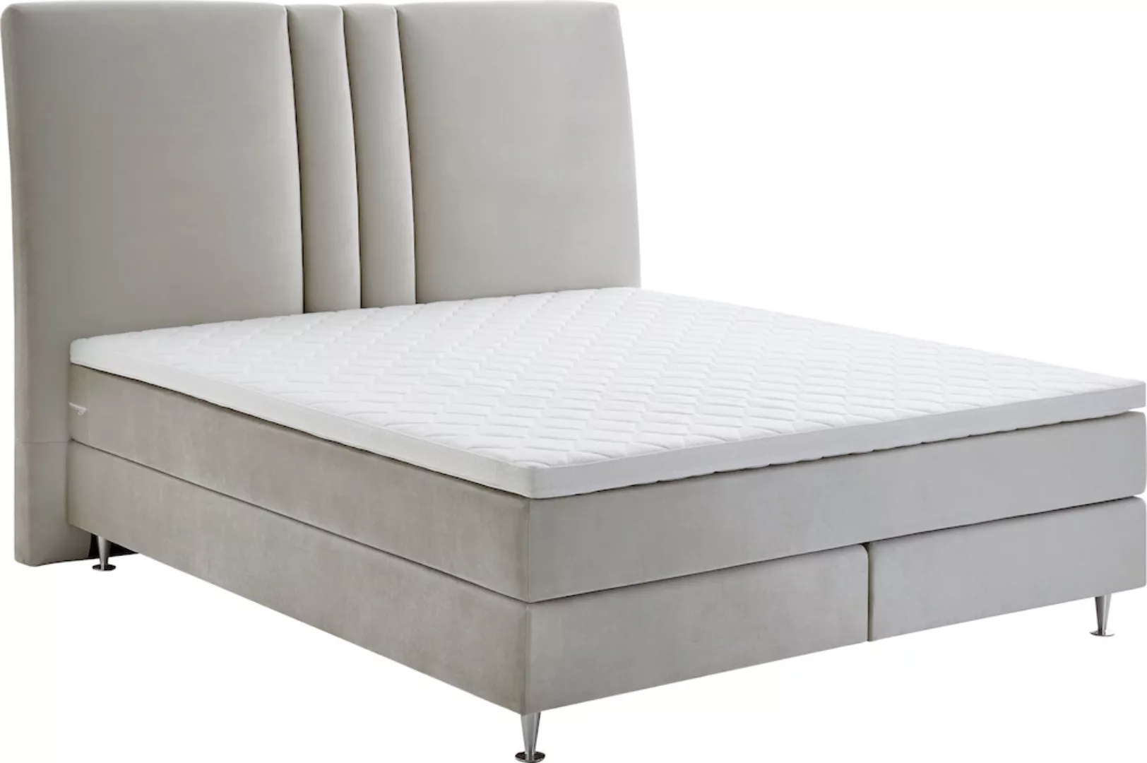 ATLANTIC home collection Boxspringbett "Rita", mit Topper und hohen Kopftei günstig online kaufen