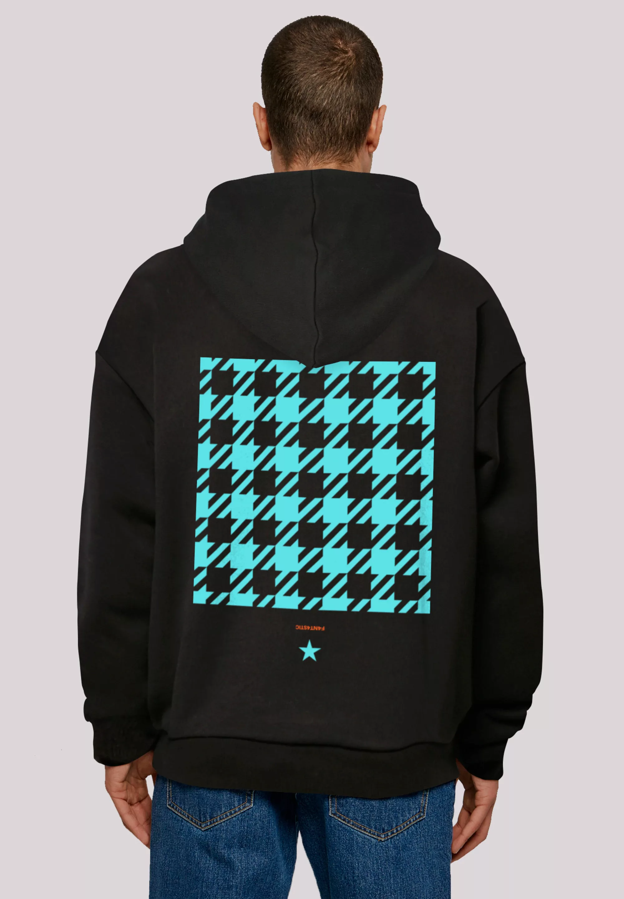 F4NT4STIC Kapuzenpullover "Hahnentritt Negativ", Print günstig online kaufen