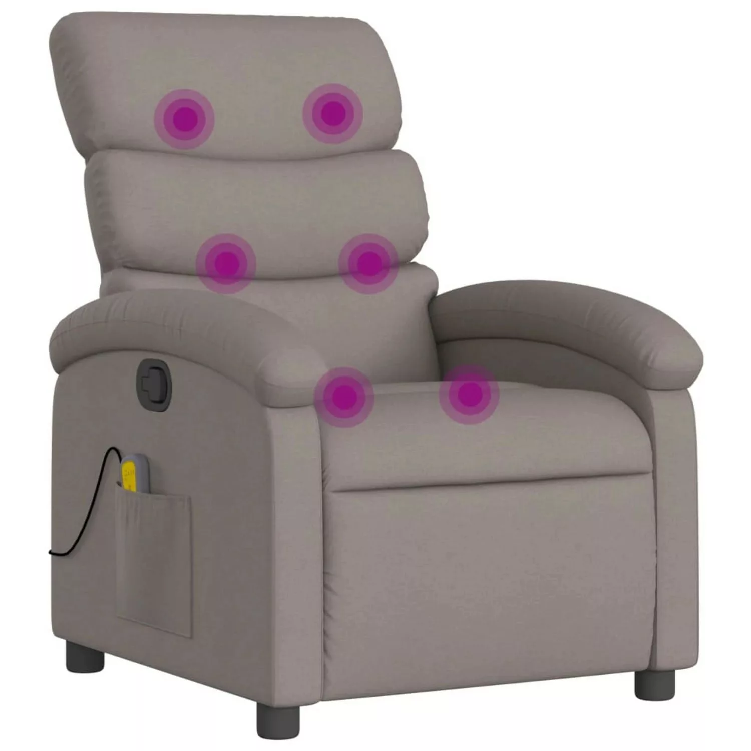 vidaXL Massagesessel Taupe Stoff Modell 1 günstig online kaufen