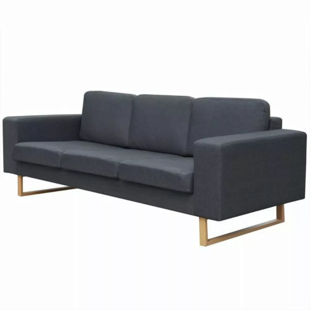 3-sitzer Sofa Stoff Dunkelgrau günstig online kaufen