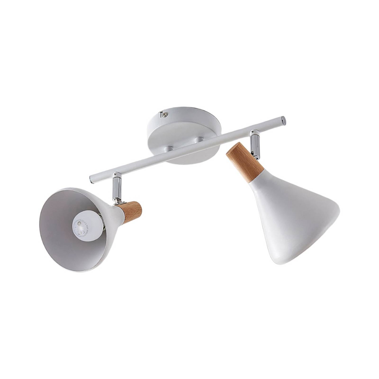 Deckenlampe Arina in Weiß, 2-flammig günstig online kaufen