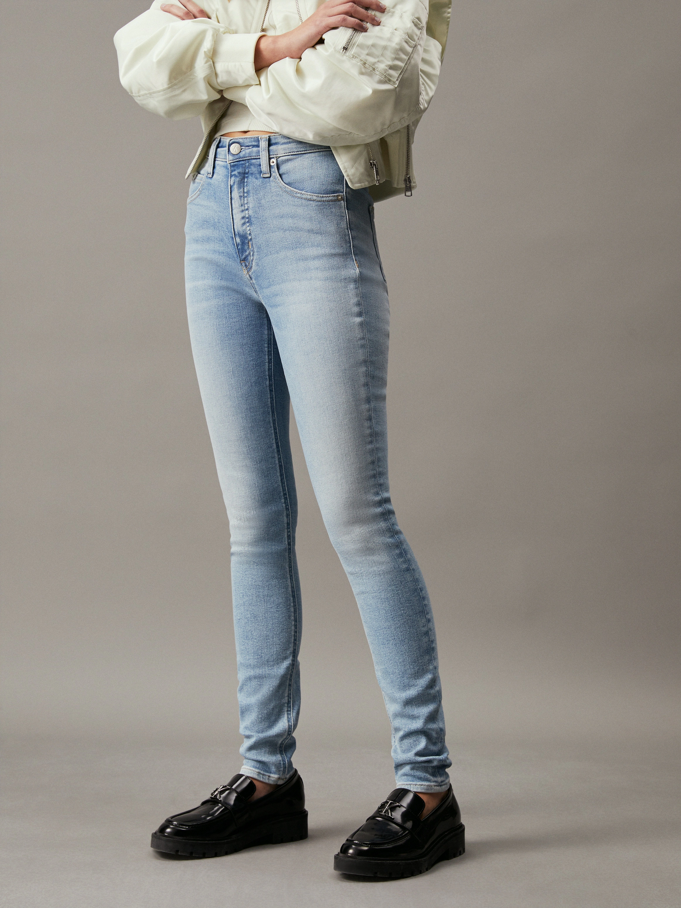 Calvin Klein Jeans Skinny-fit-Jeans "HIGH RISE SKINNY", mit Markenlabel günstig online kaufen