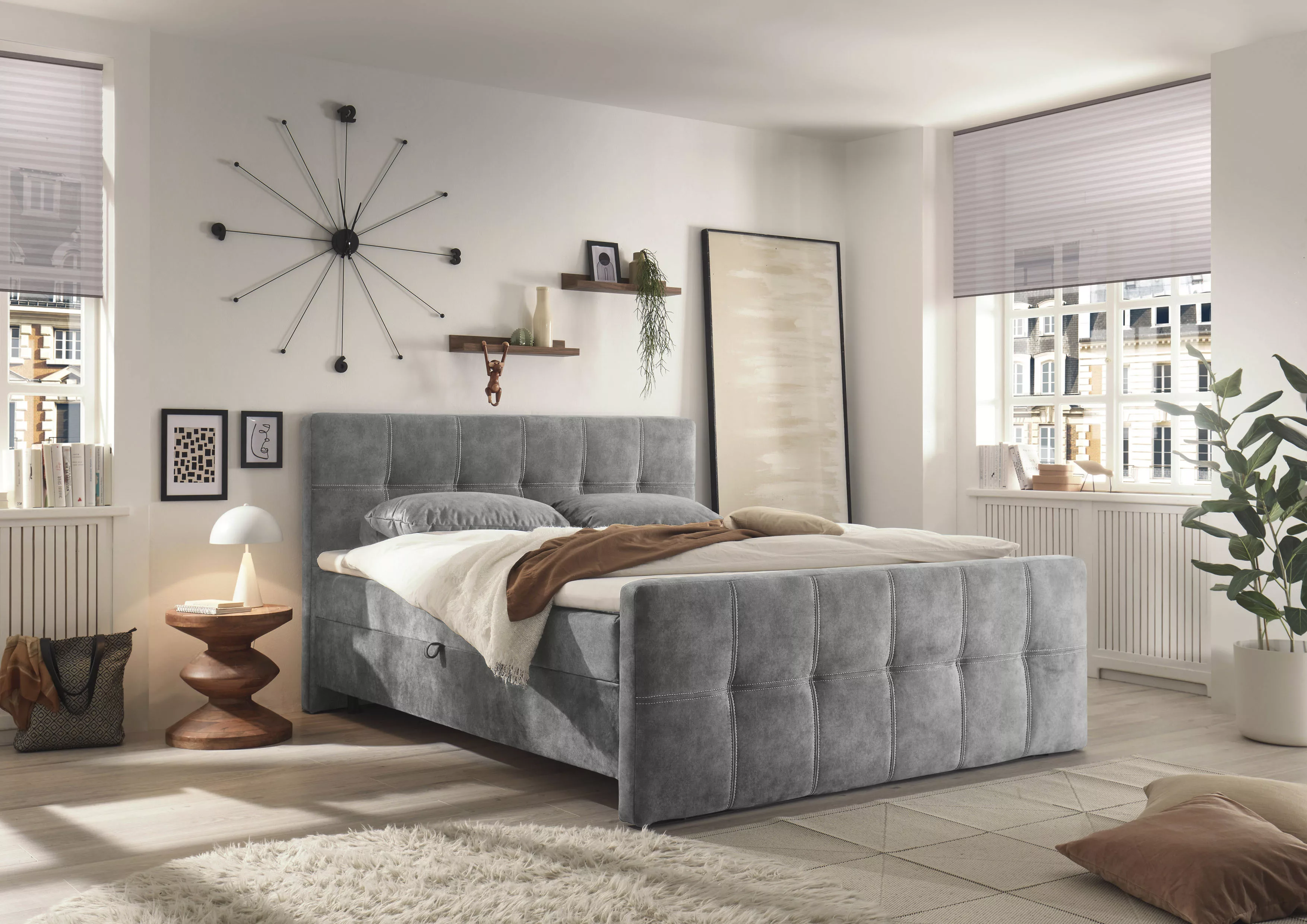 ED EXCITING DESIGN Boxbett "Valetta", mit Bettkasten günstig online kaufen