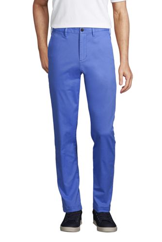 Stretch-Chinos in Wunschlänge, Classic Fit, Herren, Größe: XXL Normal, Blau günstig online kaufen