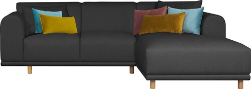 andas Ecksofa "Maroon L-Form", in skandinavischem Design, mit losen Kissen günstig online kaufen