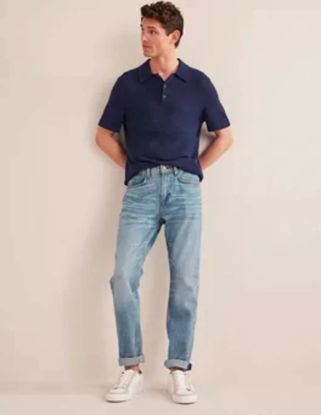 Jeans mit schmaler Passform Herren Boden, Vintage-Waschung günstig online kaufen