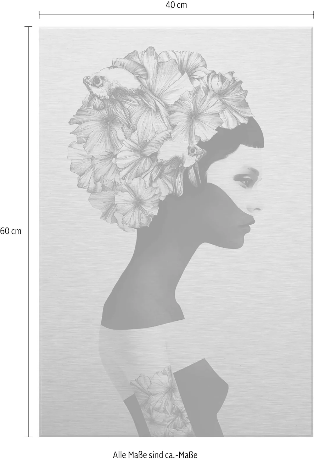 Wall-Art Metallbild »Ireland Marianna Hibiskusblüten« günstig online kaufen