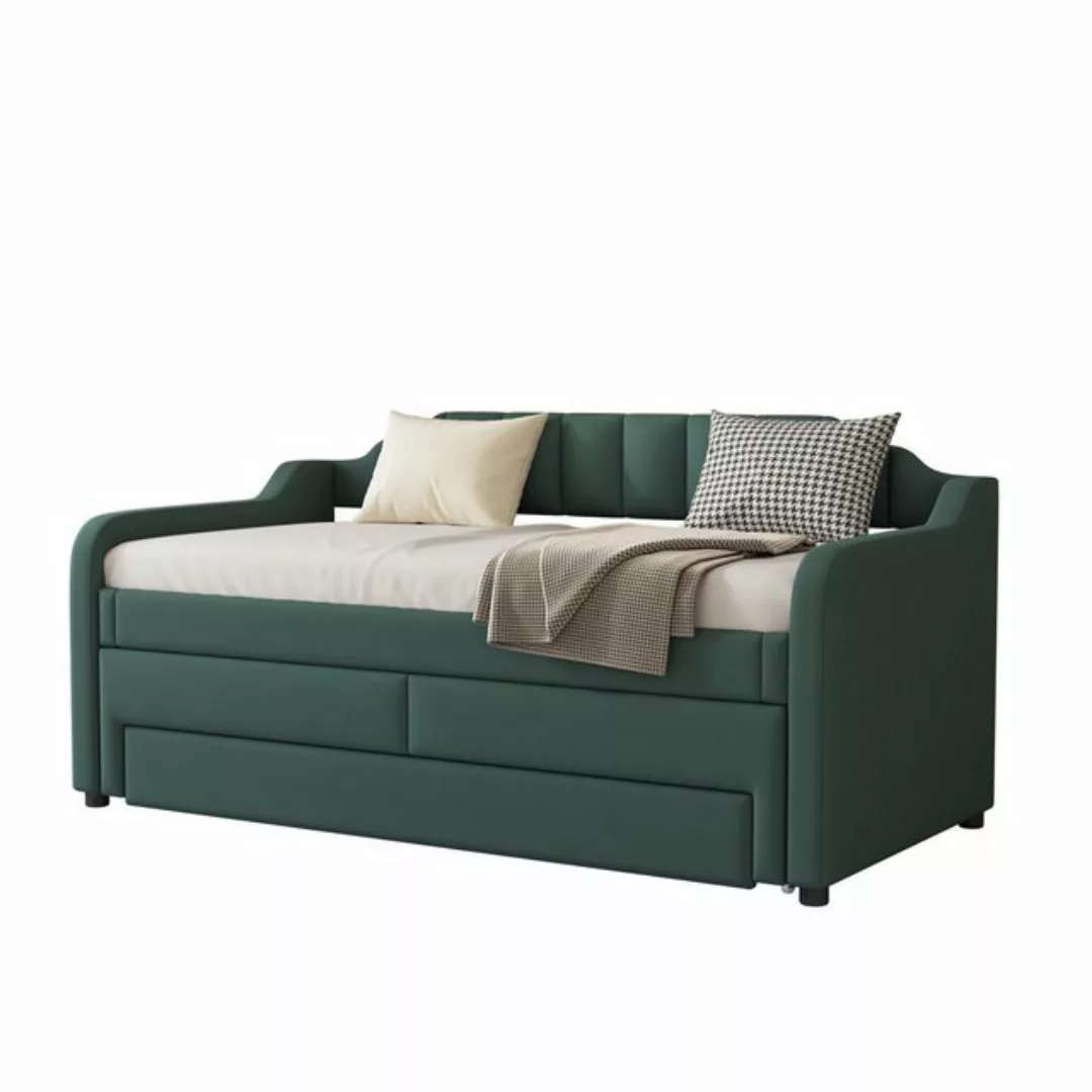 Ulife Einzelbett Tagesbett Schlafsofa Einzelbett mit Schubladen 90 x 200 cm günstig online kaufen