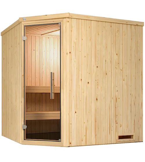 Weka Sauna Varberg 2, Glastür Graphit günstig online kaufen