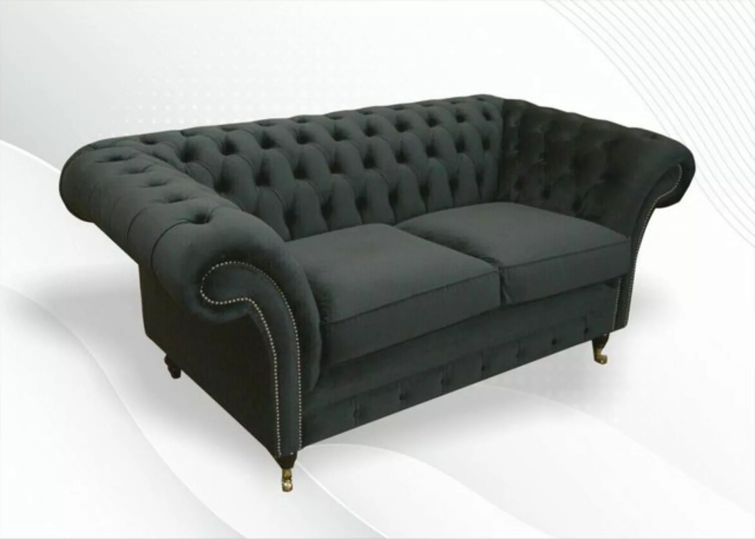 Xlmoebel Sofa Neues modernes Design-Sofa in luxuriösem schwarzem Stoff -, H günstig online kaufen