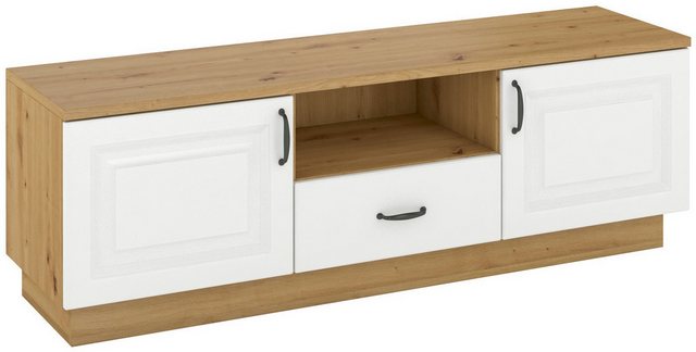 Beautysofa TV-Schrank FLAWIA Breite: 150cm, Frontfarbe zur Auswahl: Weiß od günstig online kaufen