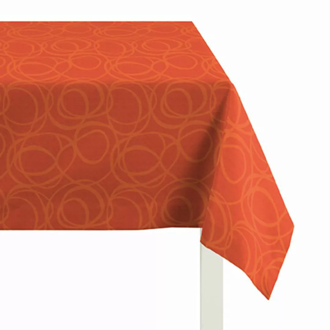 home24 Apelt Tischdecke Alabama Rot /Orange Kunstfaser Modern 85x85 cm (BxT günstig online kaufen