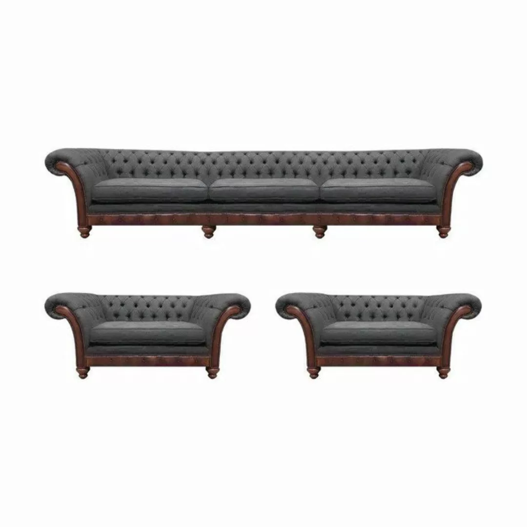 JVmoebel Chesterfield-Sofa Sofa Couch Polster Garnitur Sofagarnitur Moderne günstig online kaufen