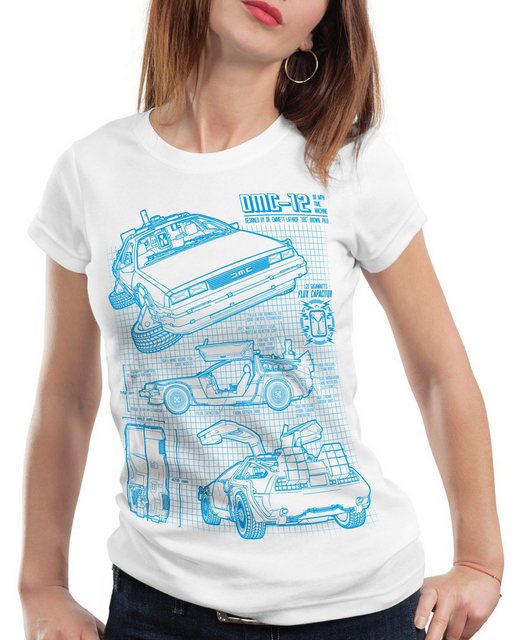 style3 T-Shirt Delorean DMC-12 zurück in die zukunft back to the future mar günstig online kaufen