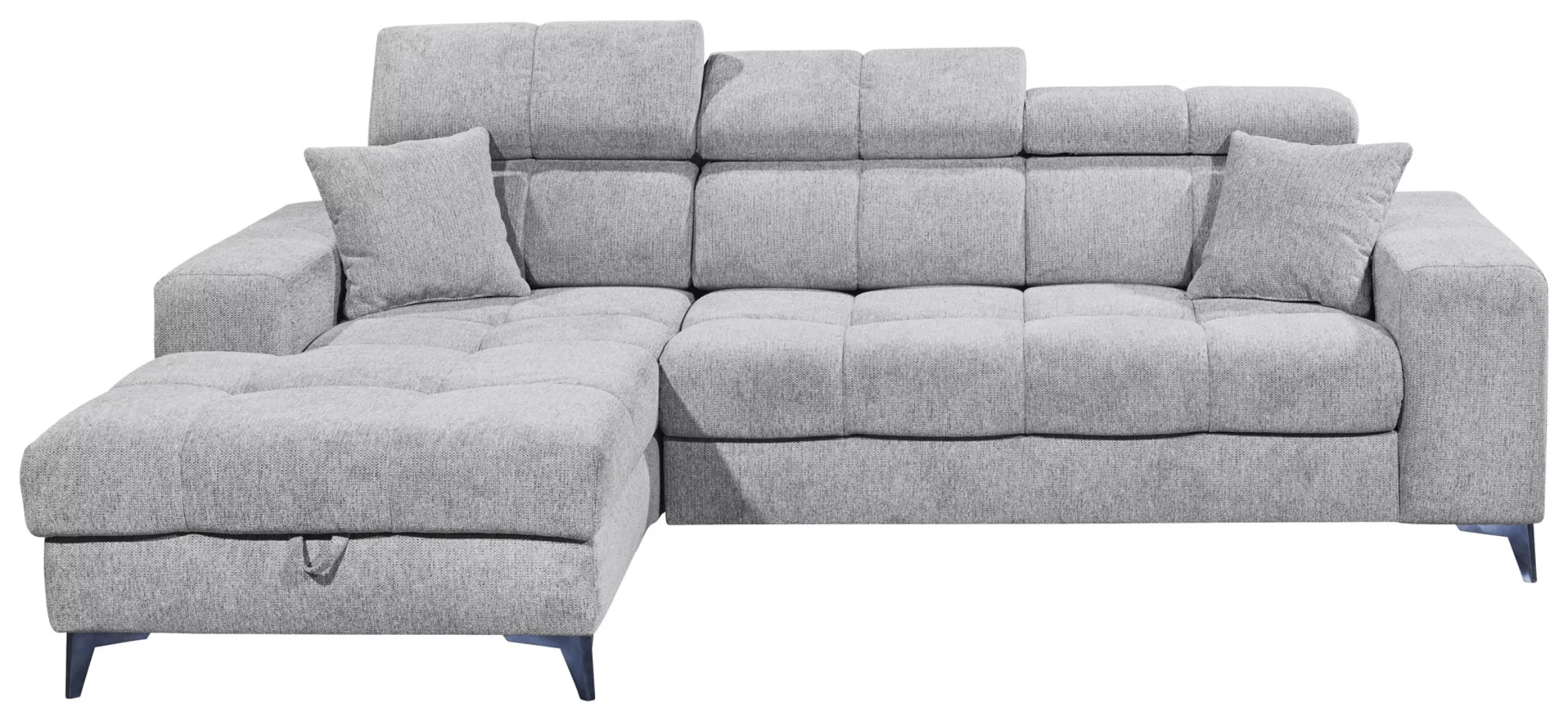 ED EXCITING DESIGN Ecksofa "Sydney L-Form", mit Bettfunktion, Bettkasten, K günstig online kaufen