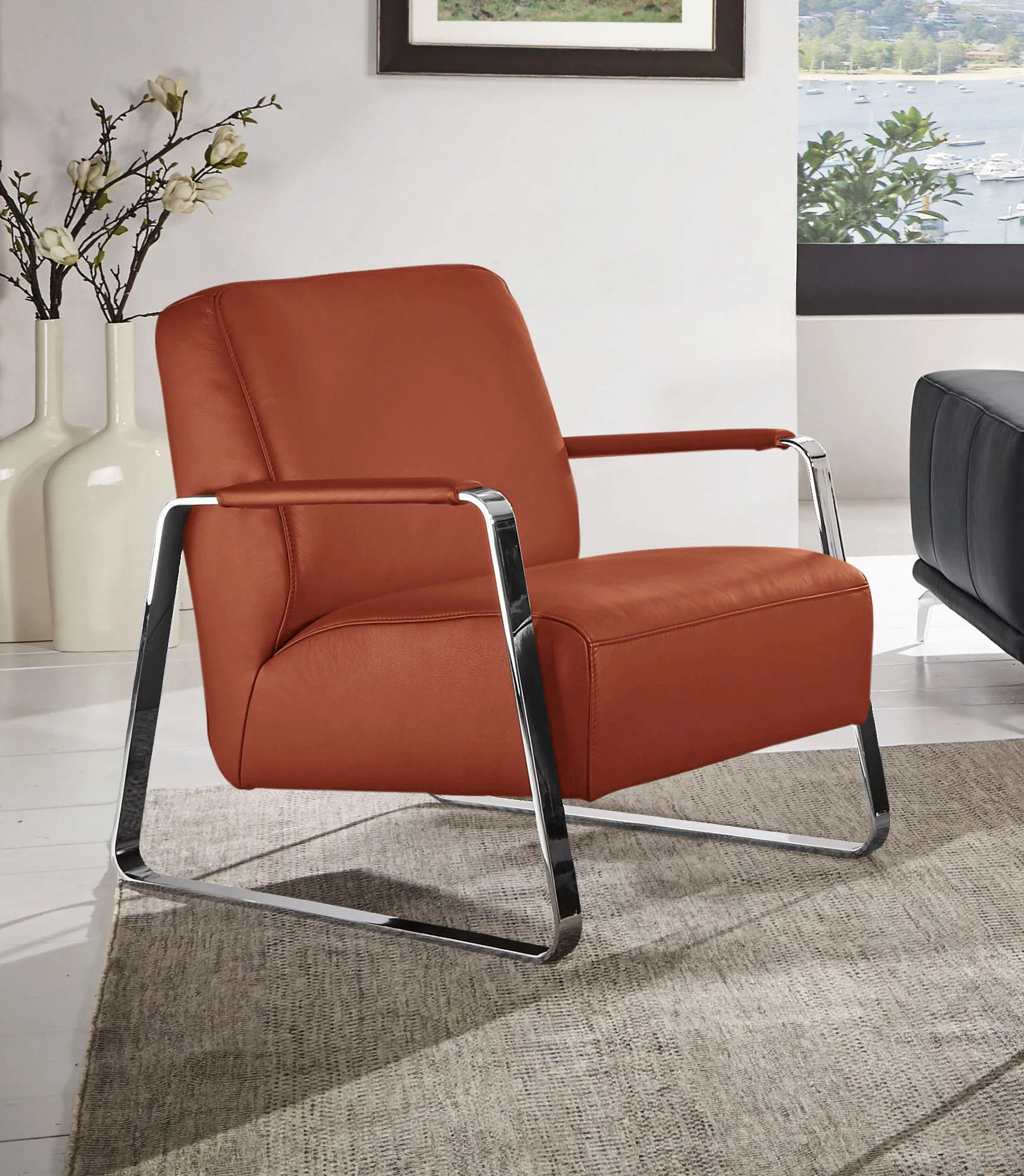 W.SCHILLIG Cocktailsessel »quadroo Designsessel, Loungesessel«, mit bezogen günstig online kaufen