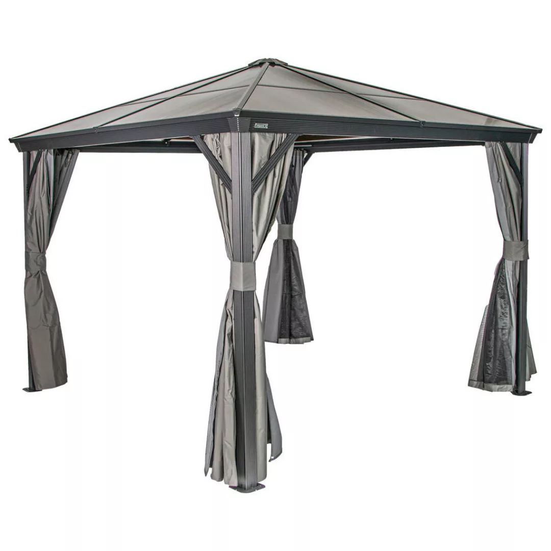 Sojag Pavillon Verona anthrazit Aluminium B/H/L: ca. 298x260x298 cm günstig online kaufen