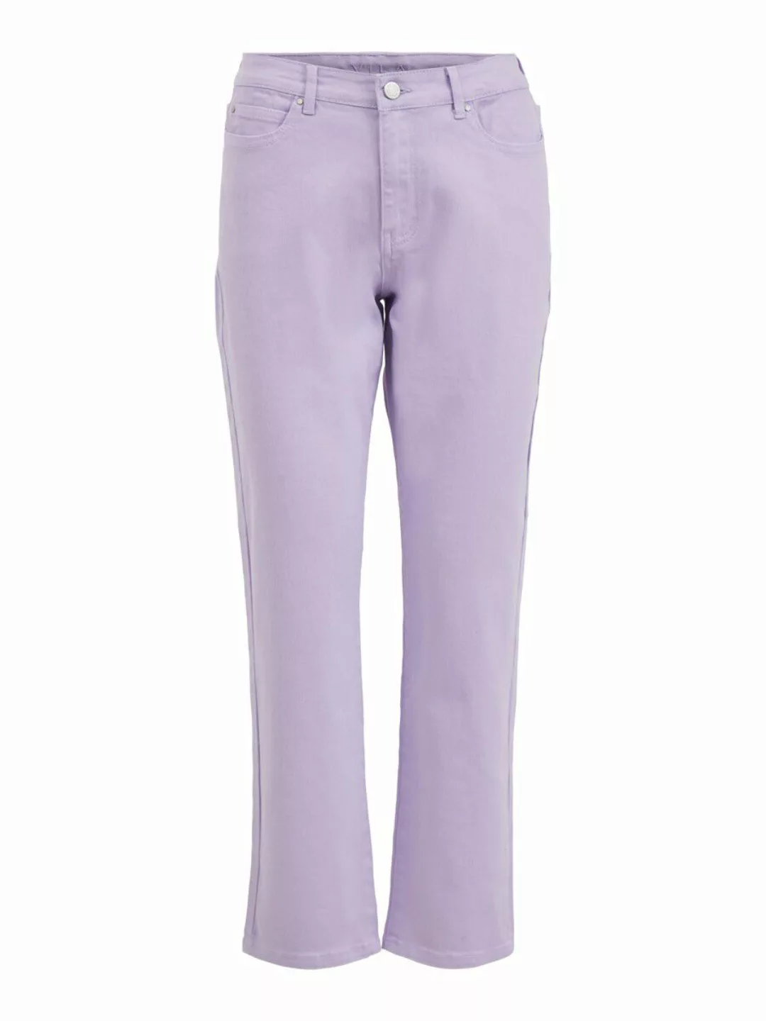 VILA Cropped Straight Fit Jeans Damen Violett günstig online kaufen