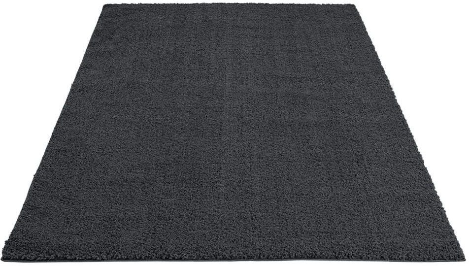 Carpet City Hochflor-Teppich »Plainy«, rechteckig, 30 mm Höhe, Shaggy Polye günstig online kaufen