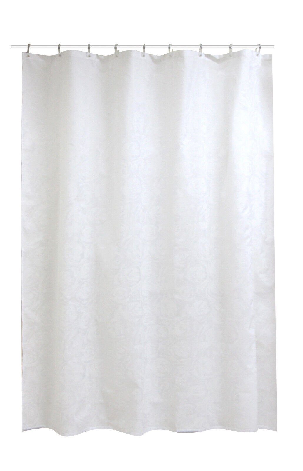 Clever-Kauf-24 Duschvorhang Textil-Duschvorhang Roses, weiß, BxH günstig online kaufen