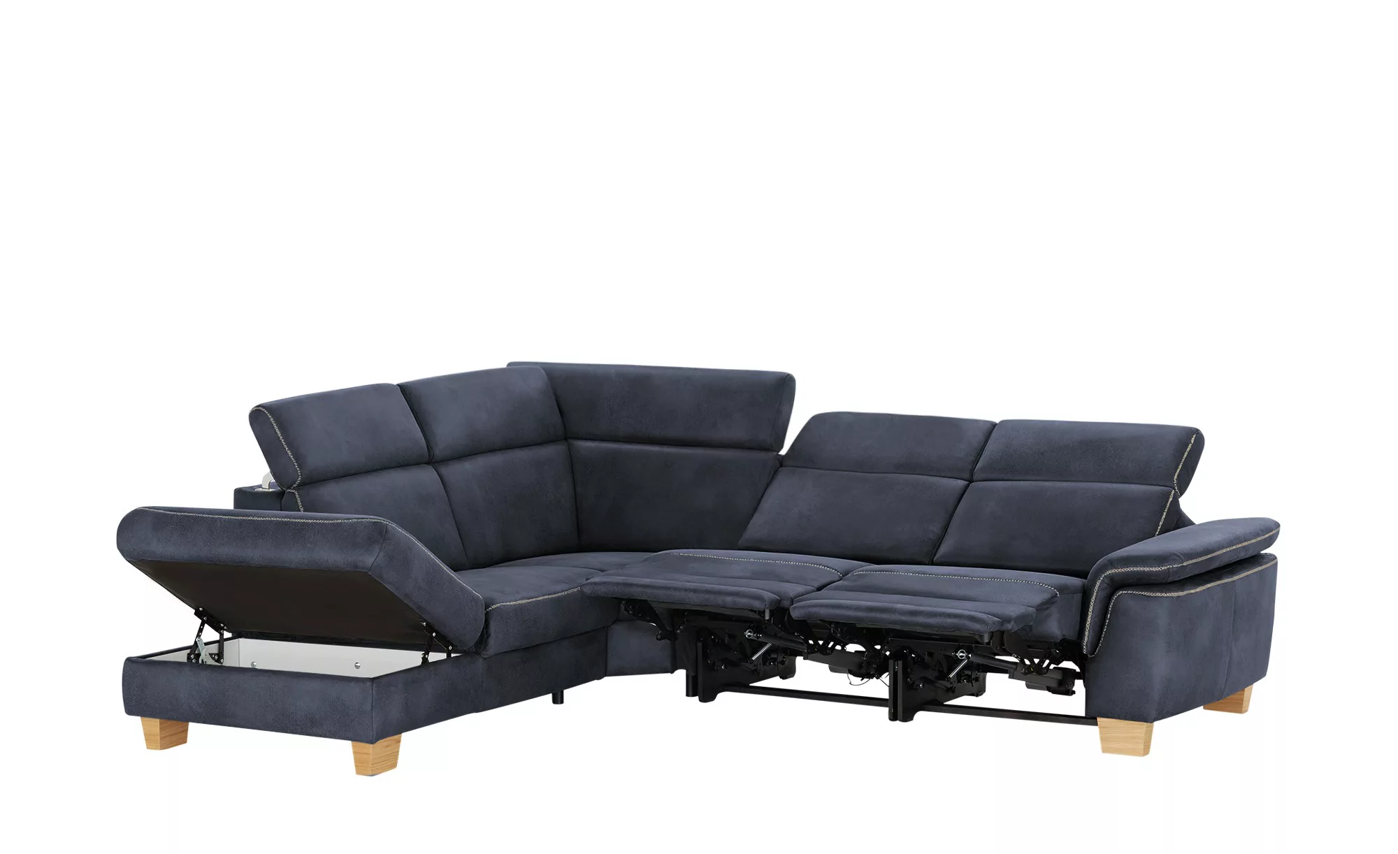 Mein Sofa bold Ecksofa  Beata ¦ blau ¦ Maße (cm): B: 270 H: 80 T: 233.0 Pol günstig online kaufen