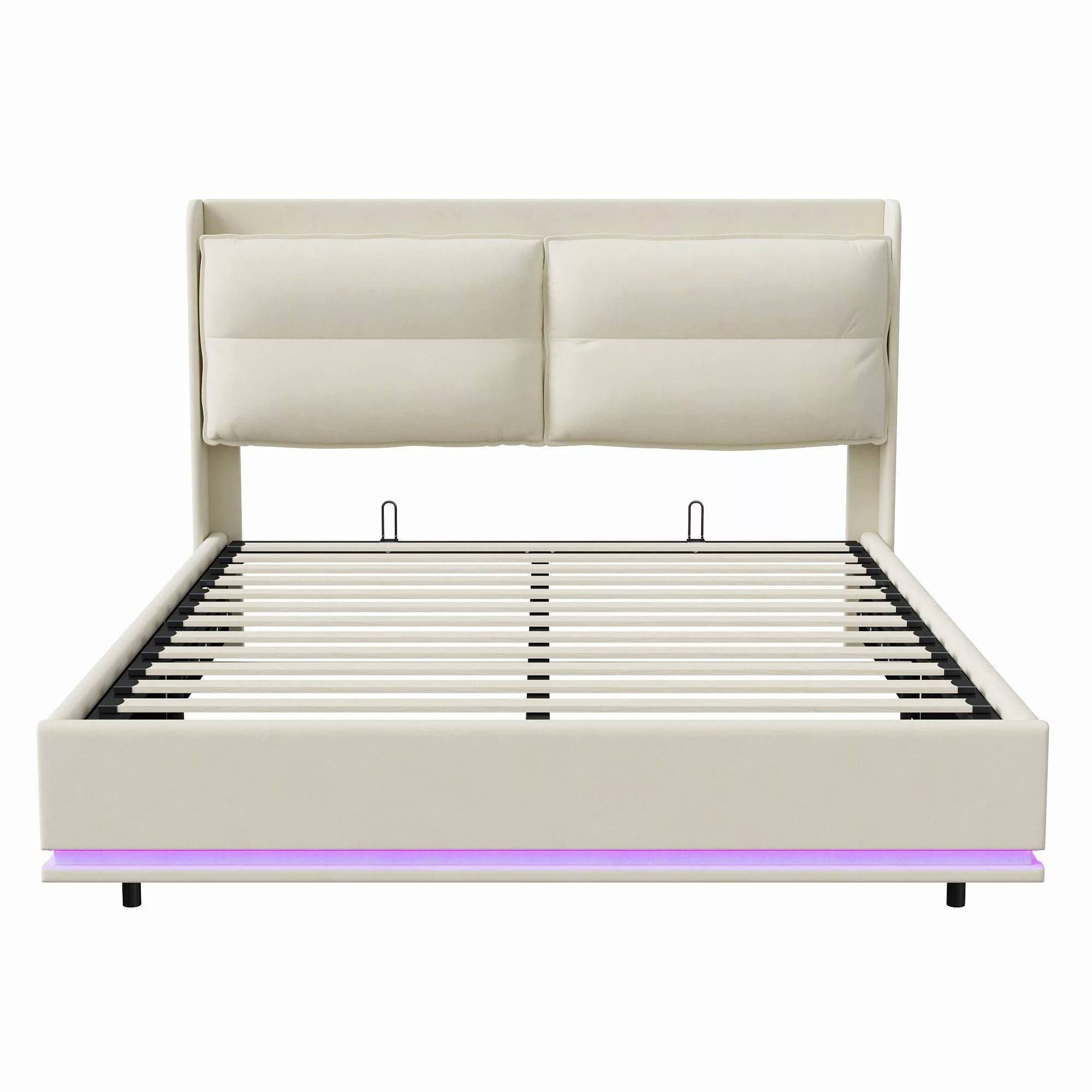 Gdood Polsterbett Stauraumbett Doppelbett LED (Mit günstig online kaufen