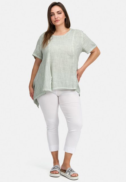 Kekoo Tunikashirt A-Linie Shirt aus reiner Baumwolle 'Mirage' günstig online kaufen