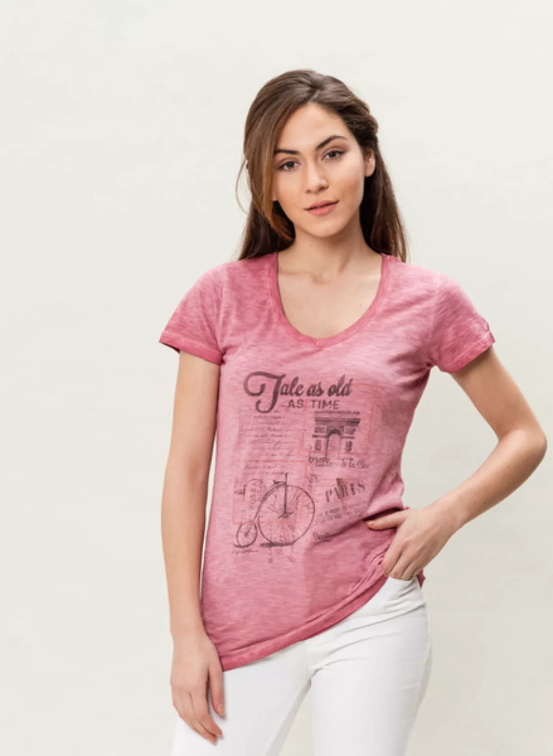 Wor-3076 Damen G.Dyed T-shirt günstig online kaufen