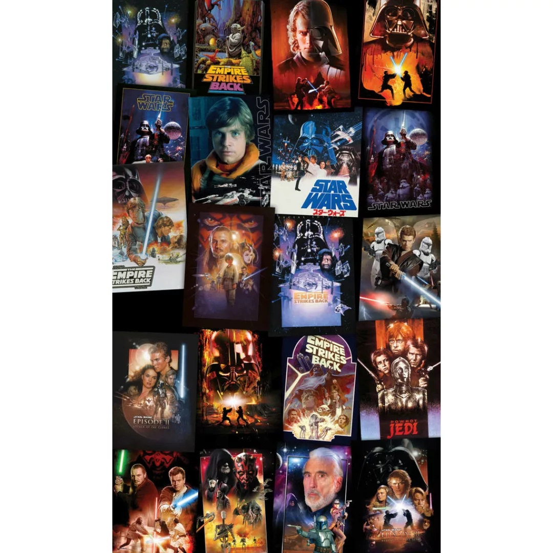 Komar Fototapete Star Wars Posters Collage B/L: ca. 120x200 cm günstig online kaufen