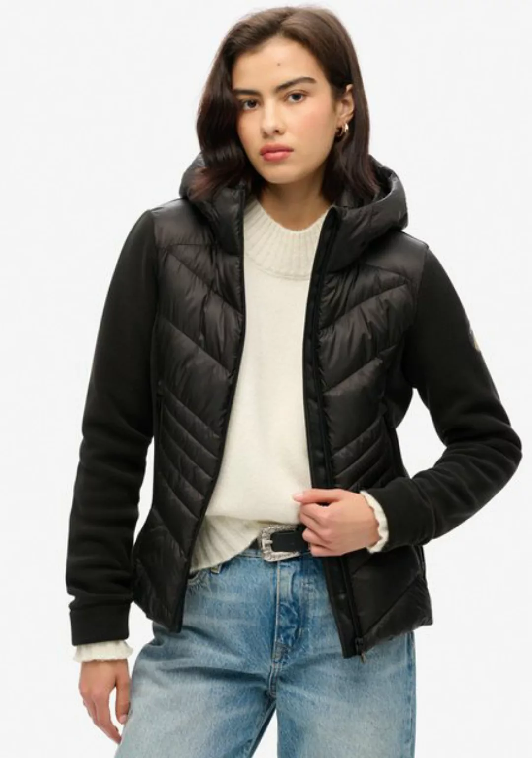 Superdry Fleecejacke "HOODED STORM FLEECE JKT", mit Kapuze günstig online kaufen