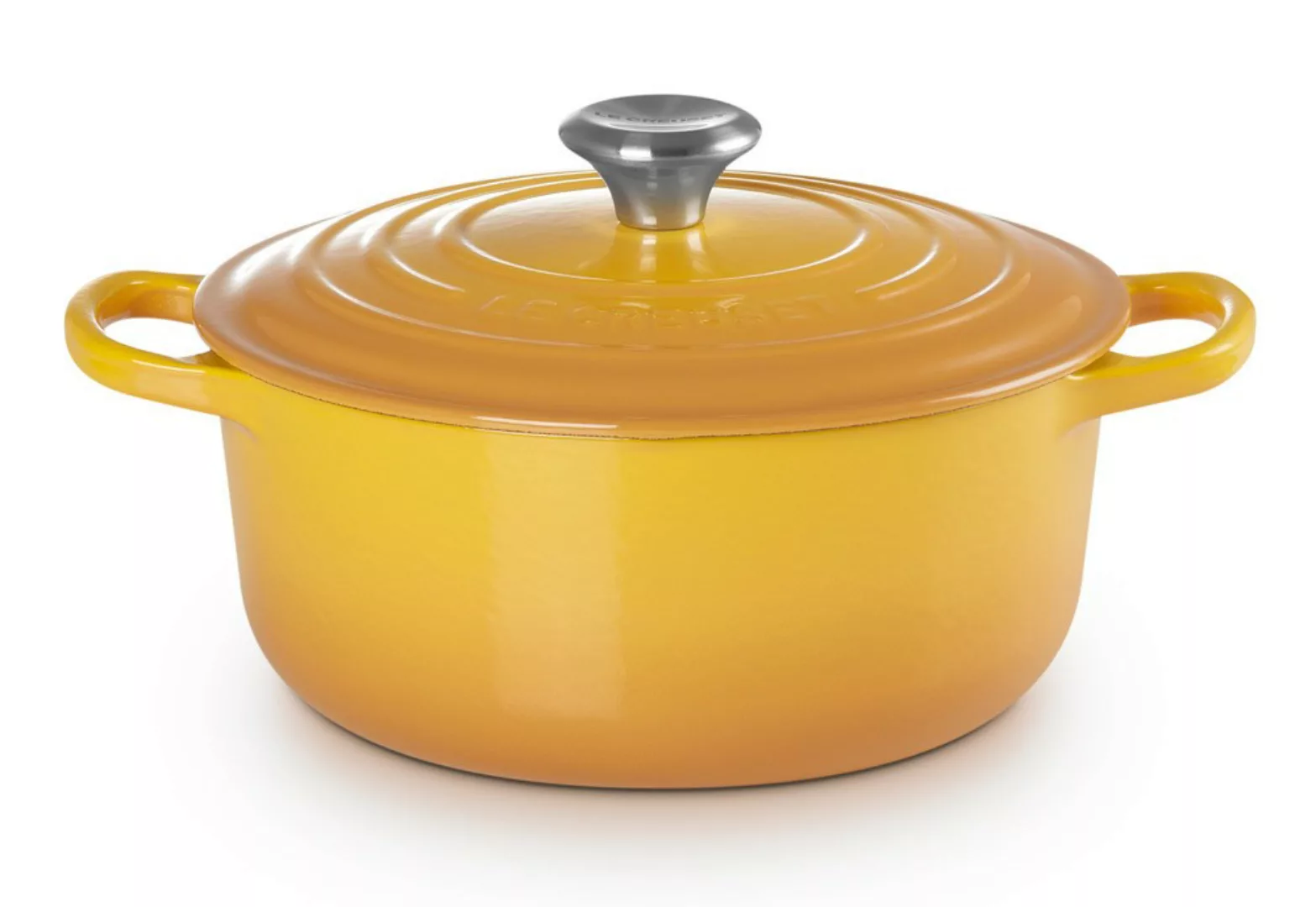 Le Creuset Bräter Signature Rund Gusseisen Nectar Gelb 26 cm günstig online kaufen