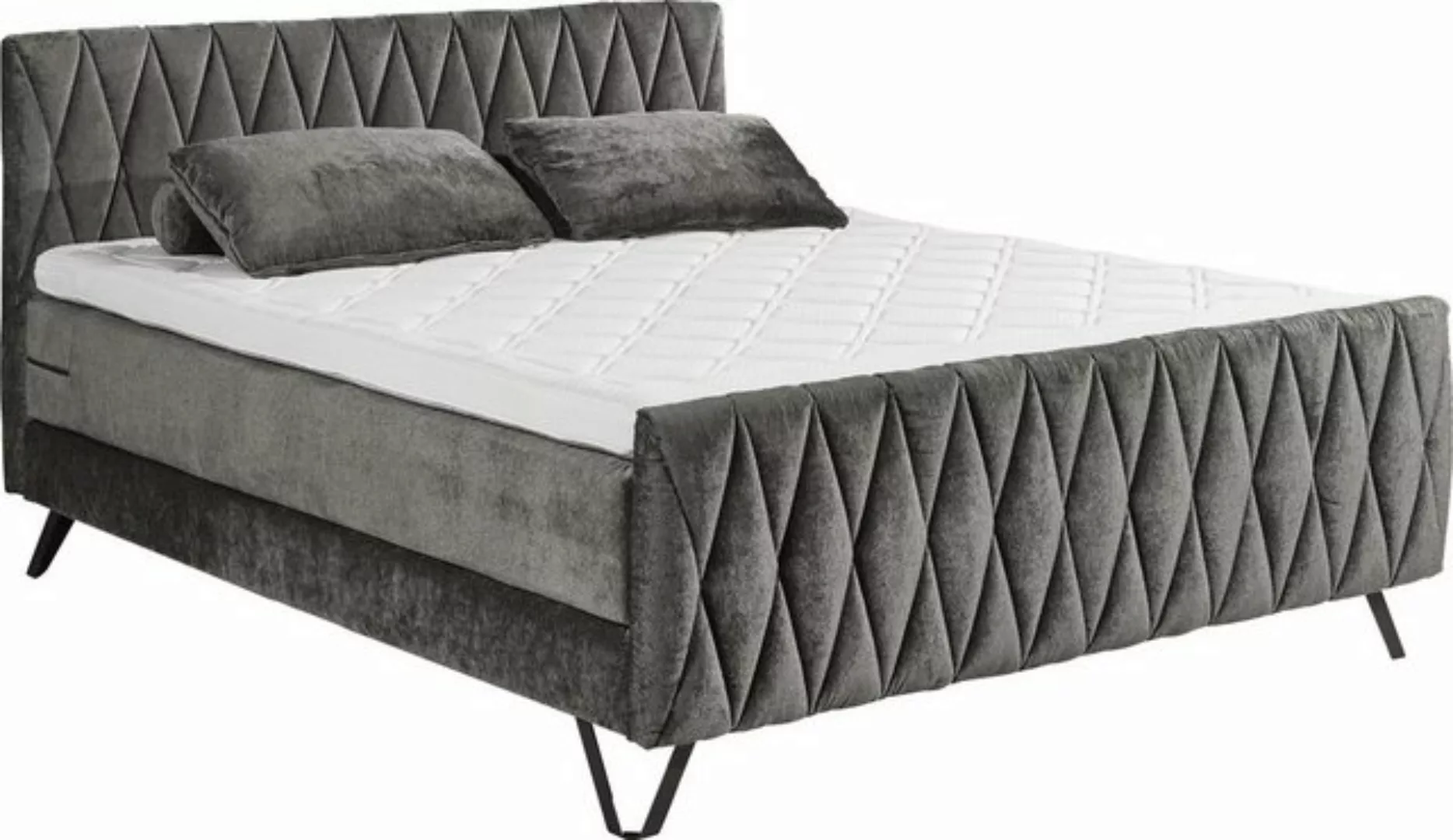 ED EXCITING DESIGN Boxspringbett "Marsala", Duo-Matratze - harte Kokosmatte günstig online kaufen