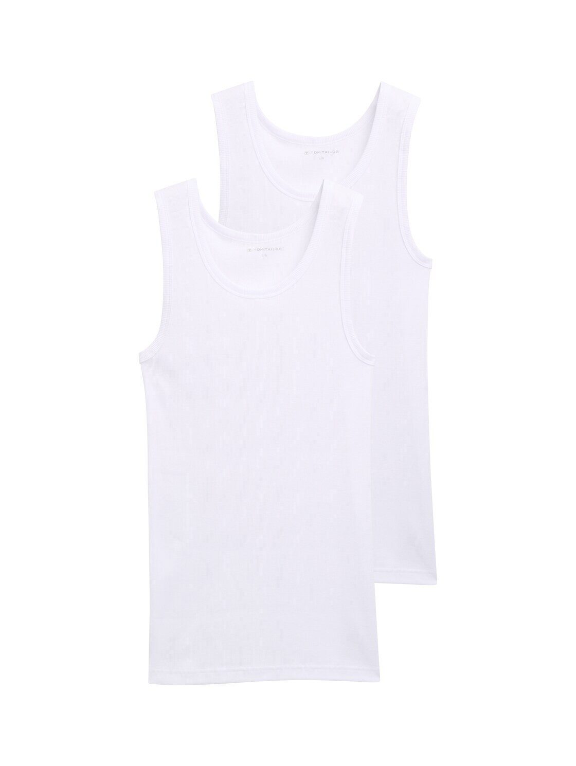 TOM TAILOR Tanktop "Montana", (2er Pack), Rundhalsausschnitt, slim fit, bas günstig online kaufen