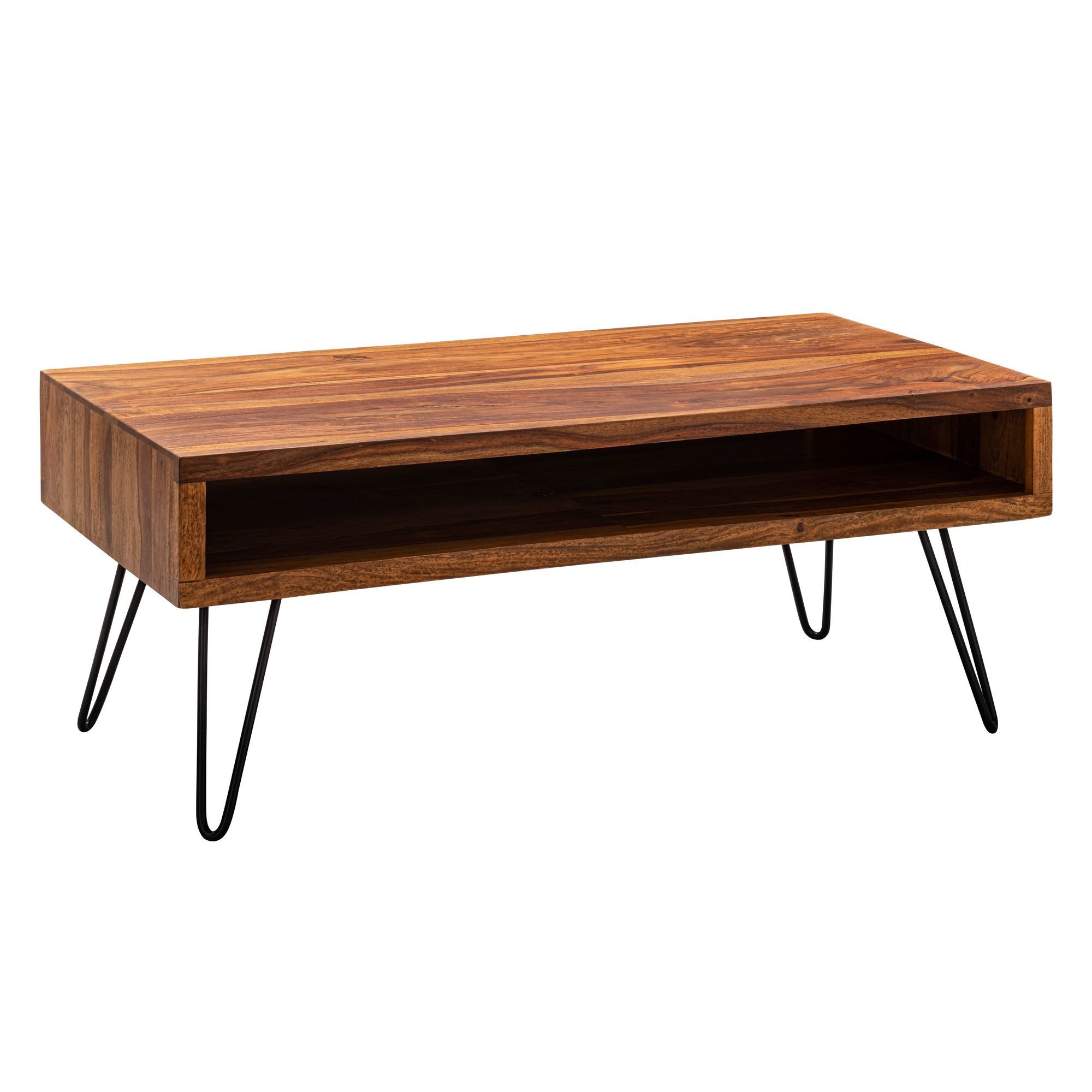 FINEBUY Couchtisch FB54858 (100x40x50 cm Massivholz günstig online kaufen